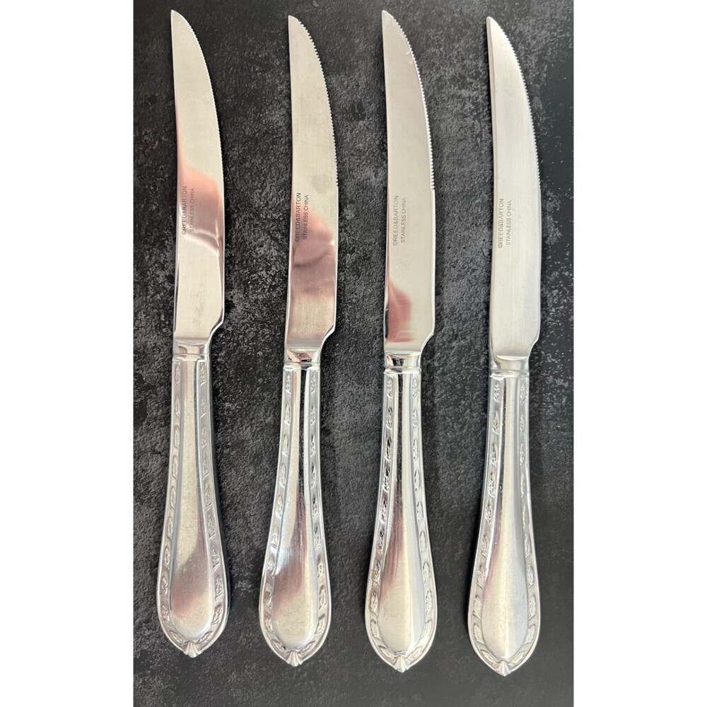 Reed & Barton Ivy Glen Steak Knife Set of 4